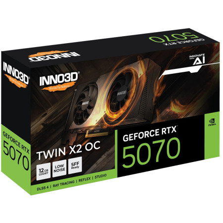 INNO3D GeForce RTX 5070 TWIN X2 12GB OC DLSS 4