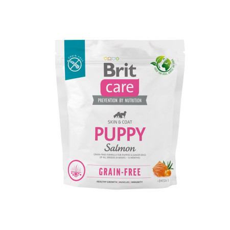 Brit Care Puppy Salmon - sausas maistas šunims - 1 kg