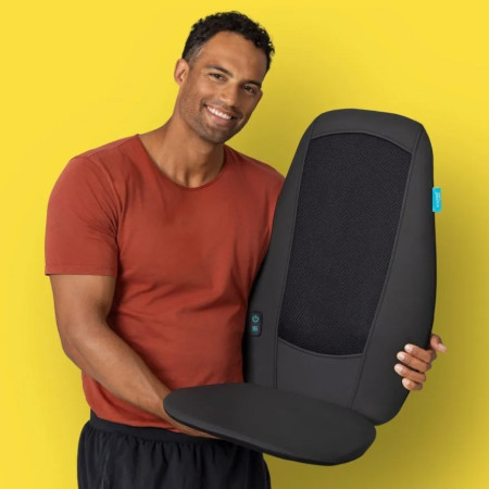 Ecomed MC-15E masažinė sėdynė, juoda, 24 W