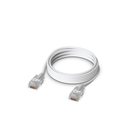 Ubiquiti 2 m Cat6 tinklo kabelis Permatomas, Balta