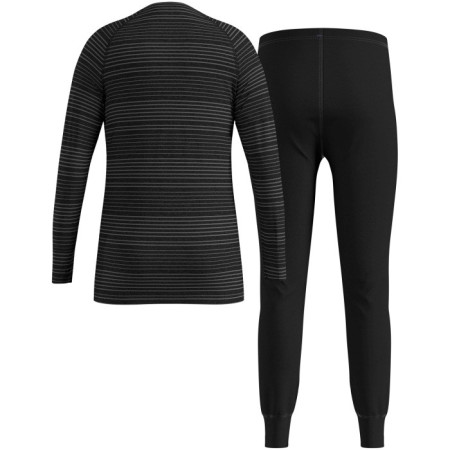 Odlo ACTIVE WARM ECO SET vaikų apatiniai, 140 cm, juodi ir pilki