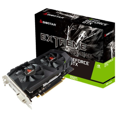 BIOSTAR NVIDIA GeForce GTX 1050 TI Grafikos plokštė 4 GB
