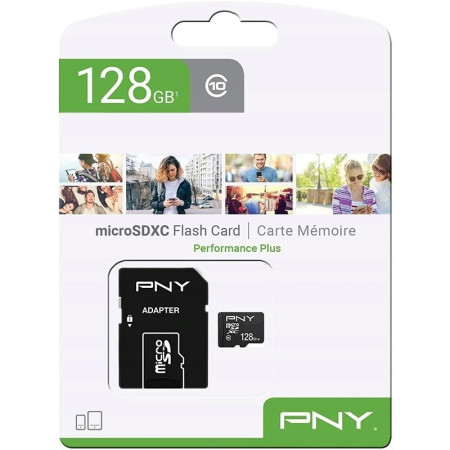 PNY Performance Plus 128 GB MicroSDXC Klasės 10
