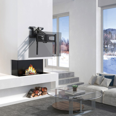 Maclean elektrinis televizoriaus laikiklis virš židinio, Max vesa 600x400, Nuotolinio valdymo pultas, 37"-70", 35kg, MC-891