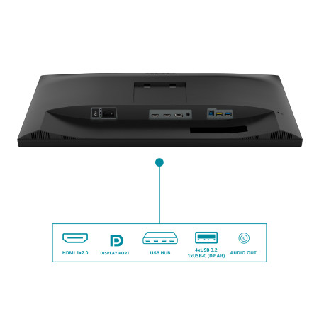 AOC V5 CU34V5C/BK kompiuterio monitorius 34" Wide Quad HD