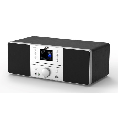 JVC RD-E874B Bokštas Bluetooth 20 W Juodas, Sidabrinis