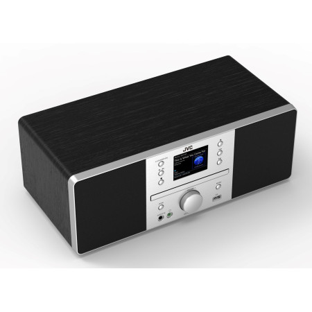 JVC RD-E874B Bokštas Bluetooth 20 W Juodas, Sidabrinis