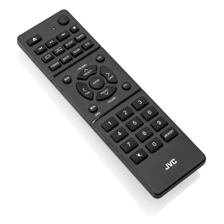 JVC RD-E874B Bokštas Bluetooth 20 W Juodas, Sidabrinis