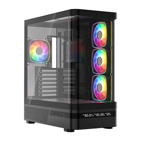 MODECOM PC CASE VOLCANO AQ 200 ARGB MIDI BLACK