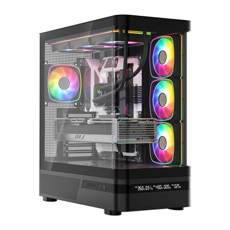 MODECOM PC CASE VOLCANO AQ 200 ARGB MIDI BLACK