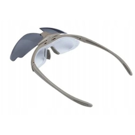 Okulary strzeleckie Wosport Tan - 3 wymienne wizjery, pasek