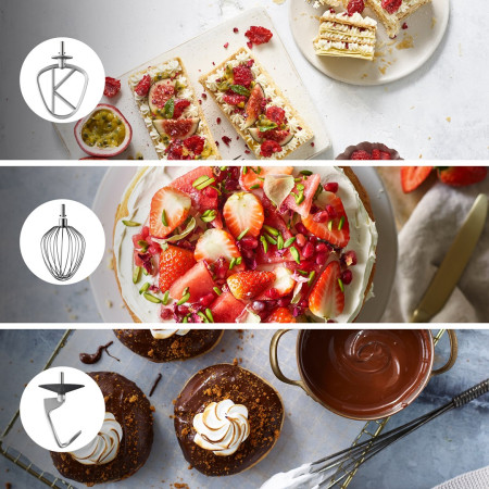 Kenwood Titanium Chef Baker XL virtuvinis kombainas 1200 W 7 L Balta Įmontuotos svarstyklės