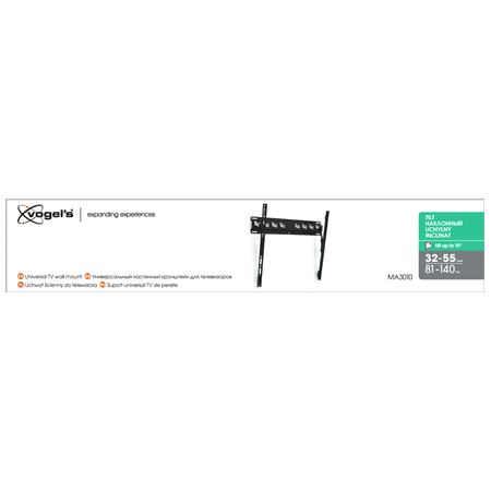 Vogels | Wall mount | MA3010-A1 | Tilt | 32-55 " | Maximum weight (capacity) 40 kg | Black