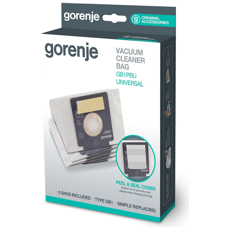 Gorenje | Vacuum cleaner paper bags, 5pcs | GB1PBU