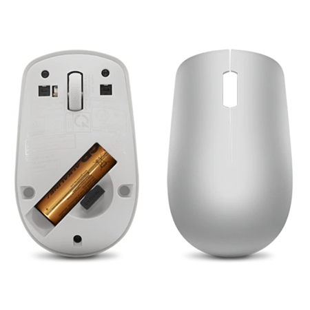 Lenovo | Wireless Mouse | 530 | Optical Mouse | 2.4 GHz Wireless via Nano USB | Platinum Grey | 1 year(s)