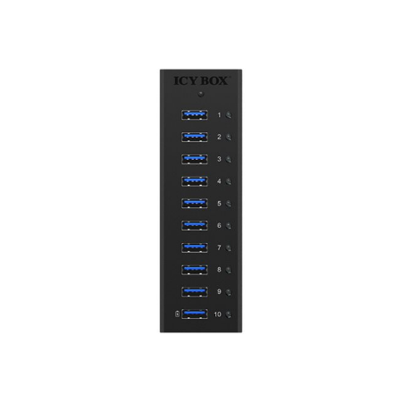 Raidsonic | 10 port USB 3.0 Hub | Icy Box IB-AC6110