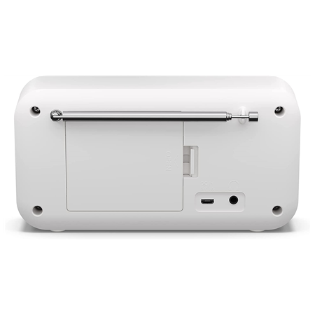Sharp DR-P420(WH) Tokyo Portable Digital Radio, FM/DAB/DAB+, Bluetooth 5.0, USB or Battery Powered, Snowy White | Sharp | Tokyo