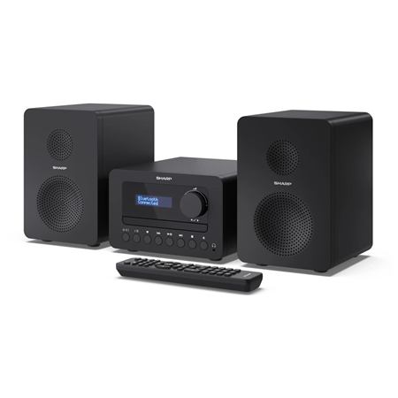 Sharp XL-B520D(BK) Tokyo Hi-Fi Micro System 2.0, FM/DAB/DAB+/USB, CD, Bluetooth 5.0, Aux-in, Black | Sharp | Tokyo Hi-Fi Micro S