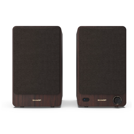 Sharp CP-SS30 Bookshelf Speakers, Brown | Sharp | Speakers | CP-SS30(BR) Bookshelf | 60 W | Bluetooth | Brown | Wireless connect