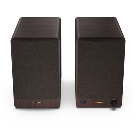 Sharp CP-SS30 Bookshelf Speakers, Brown | Sharp | Speakers | CP-SS30(BR) Bookshelf | 60 W | Bluetooth | Brown | Wireless connect