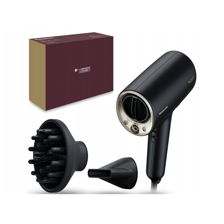 Panasonic | Hair Dryer | Nanoe  EHNA0JN825 | 1600 W | Number of temperature settings 4 | Diffuser nozzle | Black