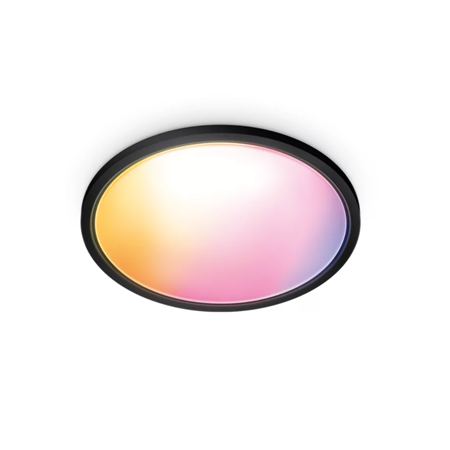 WiZ Smart WiFi SuperSlim Ceiling 545mm, Black | 32 W | 2200-6500 K (RGB)