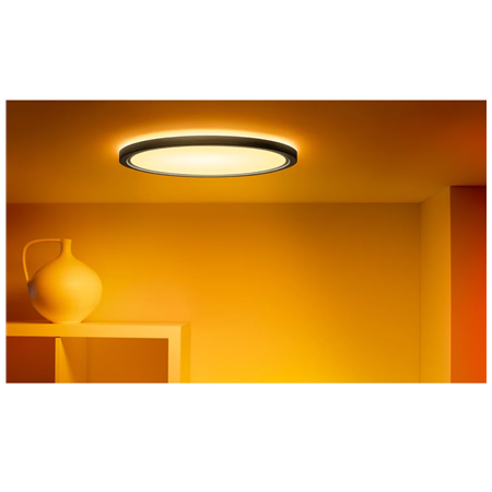 WiZ Smart WiFi SuperSlim Ceiling 545mm, Black | 32 W | 2200-6500 K (RGB)