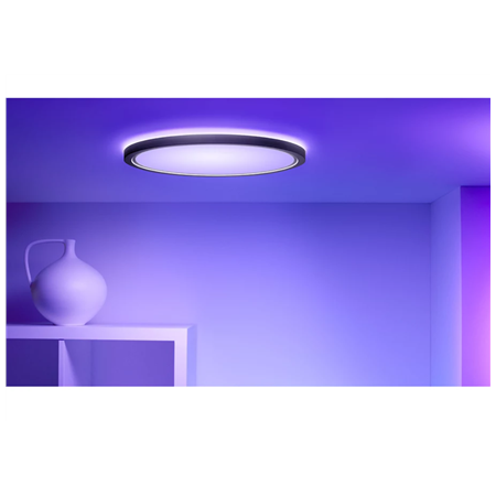 WiZ Smart WiFi SuperSlim Ceiling 545mm, Black | 32 W | 2200-6500 K (RGB)