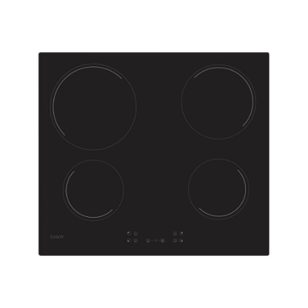Candy | Hob | CH64CCB/4U2 | Vitroceramic | Number of burners/cooking zones 4 | Touch | Black