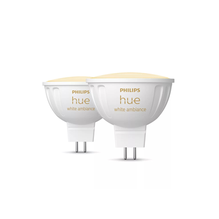 Philips Hue WA 12V MR16, 2pcs pack | GU5.3 | 5.1 W | Warm to cool white light