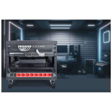 Digitus Universal 19-Inch Equipment Rack with Castors, 8U | DN-48000