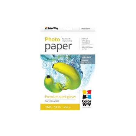 ColorWay Photo Paper, 50 sheets | Premium Semi-Glossy | 255 g/m² | 10x15