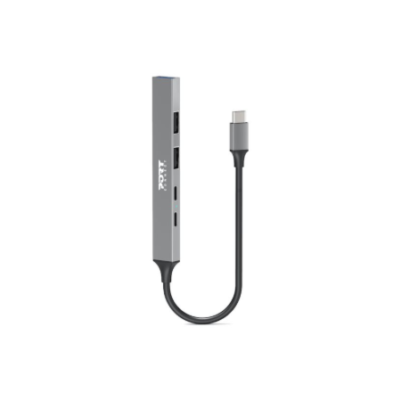 PORT CONNECT | USB-C Hub with 4 USB ports, 1X USB-C, 100W