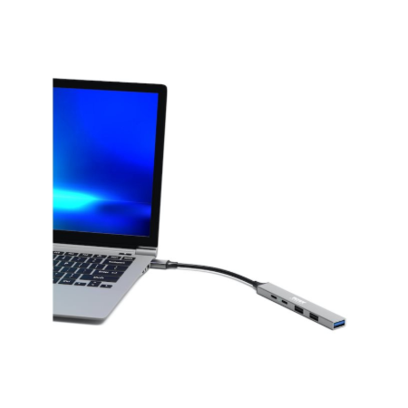 PORT CONNECT | USB-C Hub with 4 USB ports, 1X USB-C, 100W