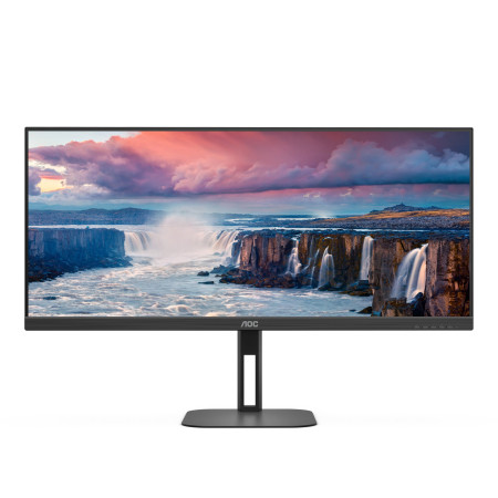AOC V5 U34V5C/BK kompiuterio monitorius 86,4 cm (34") 3440 x 1440 pikselių UltraWide Quad HD LCD - Juodas