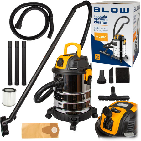 BLOW WD3300 pramoninis dulkių siurblys su 230 V lizdu 2000W