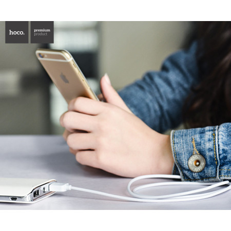 USB kabelis Hoco X1 microUSB 1.0m, baltas