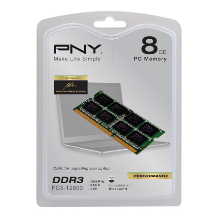 PNY 8GB DDR3 1600MHz atminties modulis 1 x 8 GB