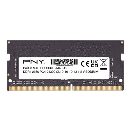 PNY MN8GSD42666 atminties modulis 8 GB 1 x 8 GB DDR4 260-pin SO-DIMM