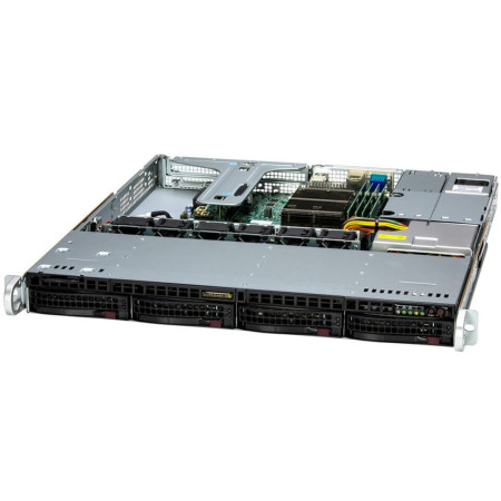 Supermicro SuperServer SYS-511R-M Intel C266 LGA 1700 Stovas (1U) Juoda