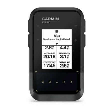 Garmin eTrex Solar navigatorius Rankinis 5,49 cm (2.16") 141 g Juoda, Pilka