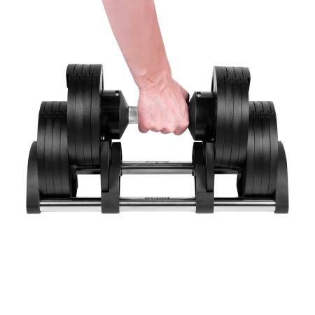 REBEL ACTIVE automatinis ketaus hantelis, 36 kg, 2 kg žingsniai