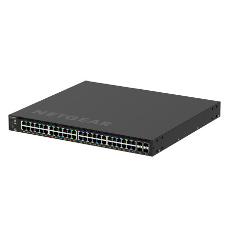 NETGEAR M4350-48G4XF Valdomas L3 Gigabit Ethernet (10/100/1000) Maitinimas per Eternetą (PoE) 1U Juoda