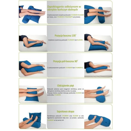 Lovos padėties nustatymo pagalvėlė „U-crescent“ iš silikono pluošto Mėlyna