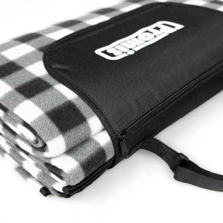 PROMIS pikniko pledas, žalios juostelės, 200 cm x 150 cm