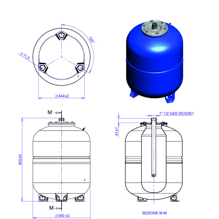 Indas Išsiplėtimo LC 150L vandentiekiui maxivarem