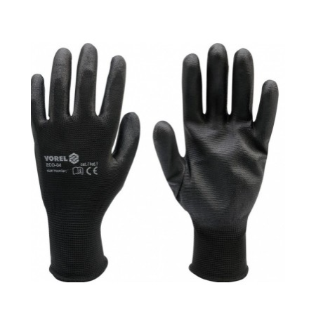 Pirštinės impregnuotos PU juodos