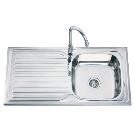 Nerūdijančio plieno plautuvė D10050A 1000x500 kairė