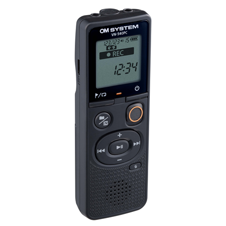 Olympus | Digital Voice Recorder (OM Branded) | VN-540PC | Black | Segment display 1.39' | WMA