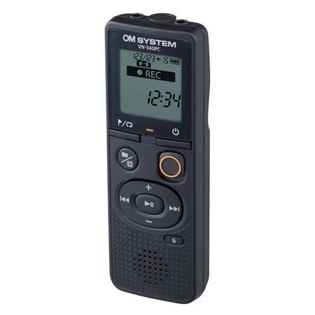 Olympus | Digital Voice Recorder (OM Branded) | VN-540PC | Black | Segment display 1.39' | WMA